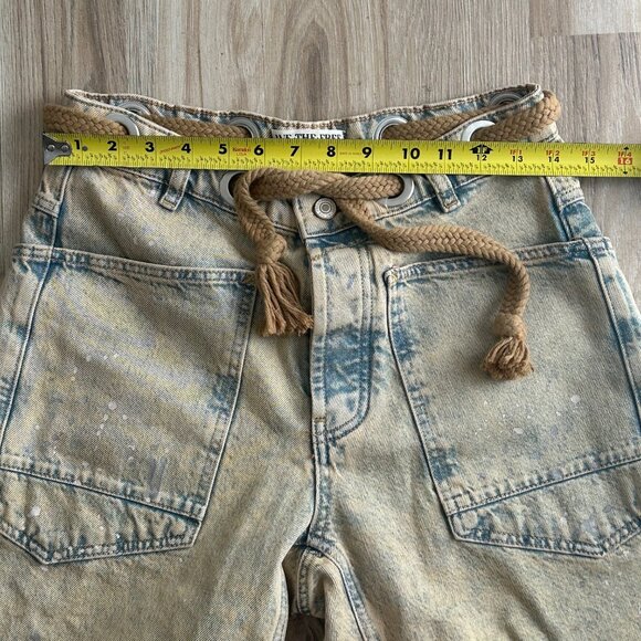 WE THE FREE Moxie Pull-On Barrel Jeans in Cowboy Khaki Sz 24 or 25 - runs big - Picture 11 of 16